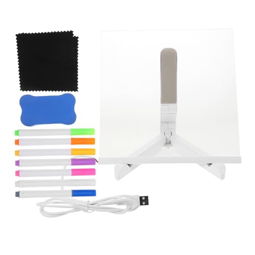 OUNONA 1 Satz Farbiges Notizbrett Led-markierungstafel Acryl-nachrichtentafel Leuchtet Auf Beleuchtete, Trocken Abwischbare Tafel Led-noteboard Acrylsäure Transparent OUNONA 1 Satz Farbiges Notizbrett Led-markierungstafel Acryl-nachrichtentafel Leuchtet Auf Beleuchtete, Trocken Abwischbare Tafel Led-noteboard Acrylsäure Transparent von OUNONA