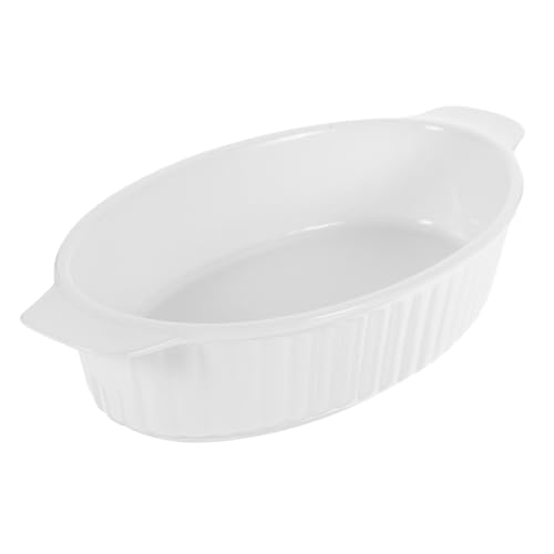 OUNONA 1 Stück Amphora Portion ovales Backgeschirr Buttermaschine Förmchen Ofen Abs die tellermanns kochgeschirr baking sheet Grillschale brausetabletten Backplatte aus Keramik Blech Weiß von OUNONA