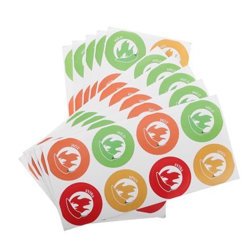 OUNONA 10 Bögen Scharfe Aufkleber Etiketten Soßenflaschen Flammenaufkleber Flammenaufkleber Chili Party Aufkleber Chili Aufkleber Lebensmitteletiketten Warnaufkleber OUNONA 10 Bögen Scharfe Aufkleber Etiketten Soßenflaschen Flammenaufkleber Flammenaufkleber Chili Party Aufkleber Chili Aufkleber Lebensmitteletiketten Warnaufkleber von OUNONA