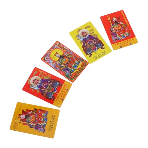 OUNONA 5 Stück 2025 Tai Sui Karte Karte Pvc OUNONA 5 Stück 2025 Tai Sui Karte Karte Pvc von OUNONA
