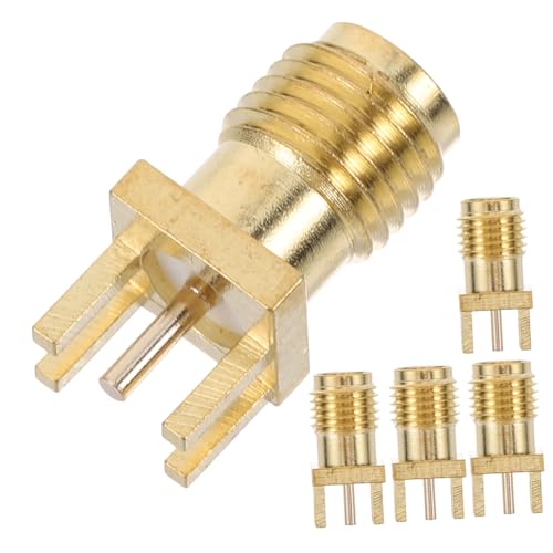 OUNONA 5Stücke Sma Koaxialstecker Vertikaler Hf mit Durchgangsloch Weiblich für Stabile Zuverlässige für Sat Anwendungen OUNONA 5Stücke Sma Koaxialstecker Vertikaler Hf mit Durchgangsloch Weiblich für Stabile Zuverlässige für Sat Anwendungen von OUNONA