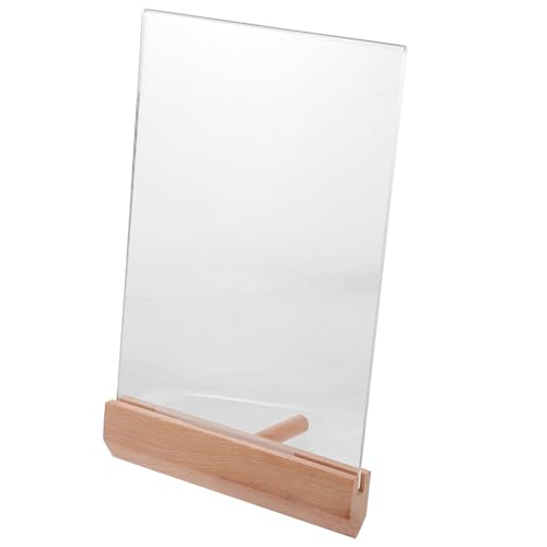 OUNONA Diplom-präsentationsständer Acryl-ständer Tisch-schilderhalter Für Acryl-papiere A5-format Einfach Zu Montieren von OUNONA