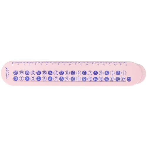 OUNONA Lesehilfe und Lineal für Schulkind personalisiert mit zur Einschulung - Geschenk zum Schulbeginn Einschulungsgeschenk aus Holz Junge Mädchen Digitales Zahlenlineal von OUNONA