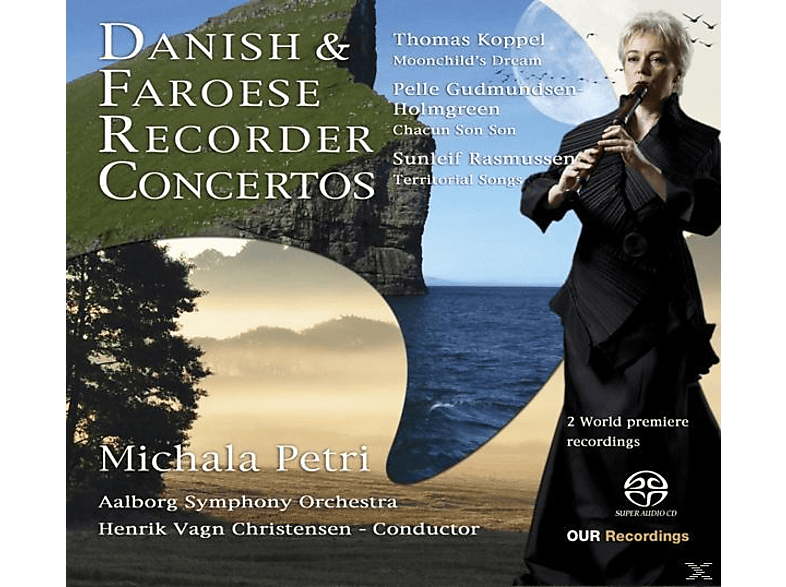 Petri,Michala/Christensen,Henrik/Aalborg SO - Dänische Und Faröische Blockflötenkonzerte (CD) von OUR RECORD