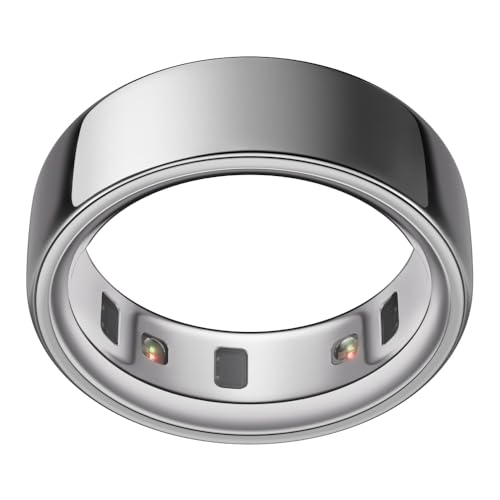 Oura Ring 4 - Silber - Größe 14 - Smart Ring | Messen Sie zuerst mit Oura Ring 4 Sizing Kit | Sleep Tracking Wearable - Herzfrequenz - Fitness Tracker - Bis zu 8 Tage Batterielaufzeit Oura Ring 4 - Silber - Größe 14 - Smart Ring | Messen Sie zuerst mit Oura Ring 4 Sizing Kit | Sleep Tracking Wearable - Herzfrequenz - Fitness Tracker - Bis zu 8 Tage Batterielaufzeit von OURA