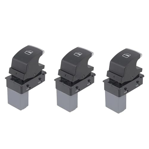 OUSDUO Chrom POUR VW POUR Golf 5 6 POUR Tiguan POUR P&assat B6 POUR 6 GTI 5ND941431B 5ND959857 5ND959855 5ND959565 Auto Scheinwerfer Fenster Schalter Fensterheberschalter(5ND959857-Set-6PCS) von OUSDUO
