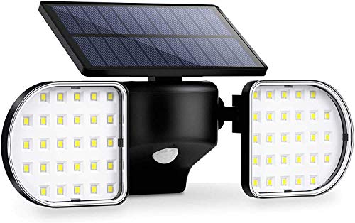 OUSFOT Solar-Außenleuchte 56 Led Solarstrahler Mit Bewegungssensor 56 Led Sicherheitsleuchte Wasserdicht Ip65 360 ° Verstellbar Für Eingang Garage,Hof Und Garten von OUSFOT