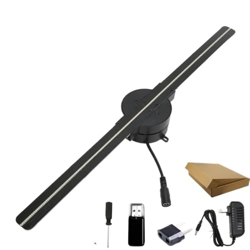 DIY 42CM 3D-Hologramm-Ventilator – WiFi 3D-Werbeprojektor for Unternehmen, Geschäfte, Bars und Partys, HD-Bildqualität von OUTFYT