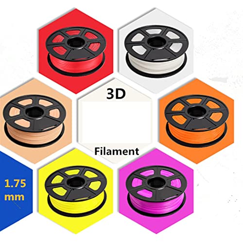 OUTFYT Handdrucker, Zufällige Farbe PLA 3D-Druckerfilament 1,75-mm-Spule Vollfarbe Verfügbar for 3D-Druckermaterial Filament Imprimante 3D Drucken Sie Jederzeit(Random Color) von OUTFYT