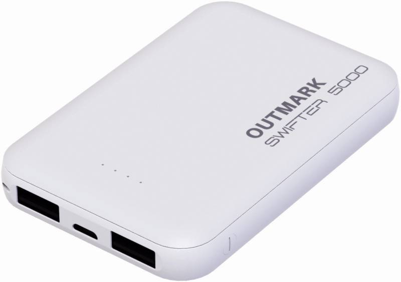 OUTMARK SWIFTER 5.000 Powerbank 5000 mAh, Fast Charge 2 x 2,4A von OUTMARK