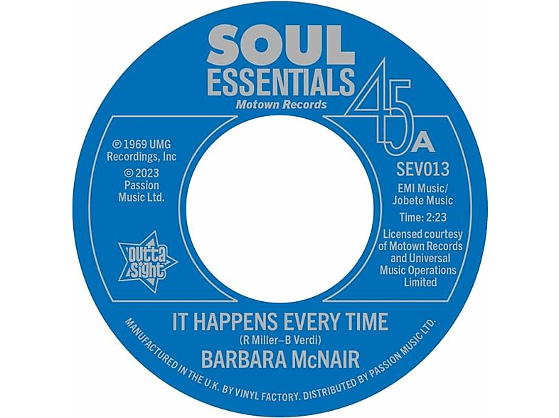 Barbara Mcnair - It Happens Every Time/You're Gonna Love Me Baby (Vinyl) von OUTTA SIGH