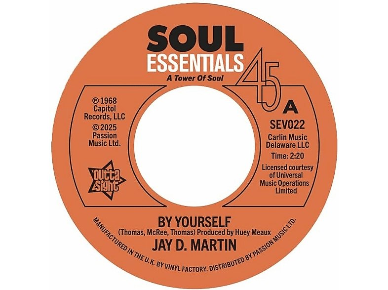 Martin,Jay D./Williams,Sam - By Yourself / Love Slipped Through My Fingers (Single (analog)) von OUTTA SIGH