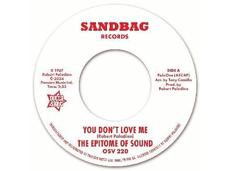 Epitome Of Sound - You Don't Love Me Anymore / Where Were (Vinyl) von OUTTA SIGHT