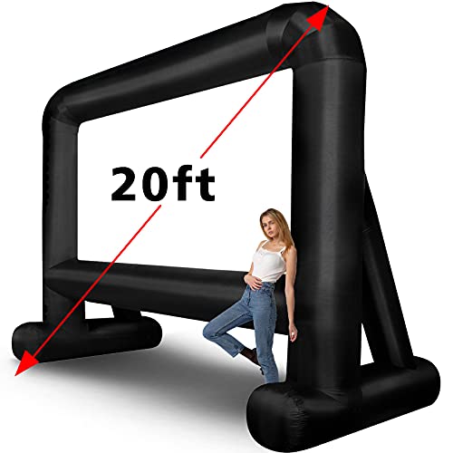 OUTTOY Aufblasbare Filmleinwände, 6,8 m, aufblasbar, für den Außenbereich, mit leisem Gebläse und Tragetasche, unterstützt Vorder- und Rückprojektion OUTTOY Aufblasbare Filmleinwände, 6,8 m, aufblasbar, für den Außenbereich, mit leisem Gebläse und Tragetasche, unterstützt Vorder- und Rückprojektion von OUTTOY