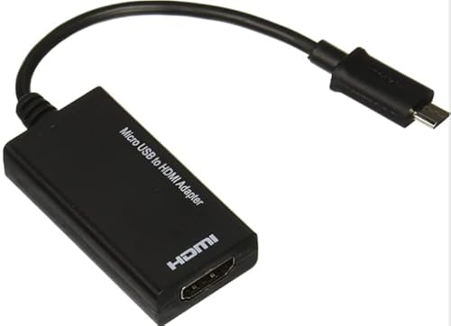 OUVITA Display-Port Micro-USB auf HDMI-Adapter, 12 cm, Kabelkonverter, leicht, DisplayPort-Anschluss, Smart Phone, TV, Projektor von OUVITA
