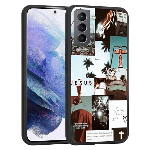 Kompatibel mit Samsung Galaxy S22 Hülle – Retro Christian Jesus Collage Hülle Slim TPU Stoßfest Schutzhülle für Frauen Mädchen Kompatibel mit Samsung Galaxy S22 Hülle – Retro Christian Jesus Collage Hülle Slim TPU Stoßfest Schutzhülle für Frauen Mädchen von OUYAGAOYUAN