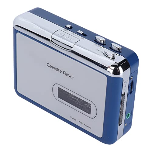 Auto Reverse Cassette Player mit Kopfhörer -Outlet, Reproduziert Einen Schnellen für Musikliebhaber, ABS -Material von OVAQUIXI