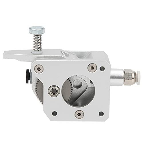 Extruder -Set aus Gehärtetem Stahl mit Vollmetallkörper 1,75 Mm für 3D -Drucker (Silber) Dual Zahnräder für Glatte und Kontinuierliche Filaments Einstellbare Versiegelungsleistung die Meisten 3D von OVAQUIXI