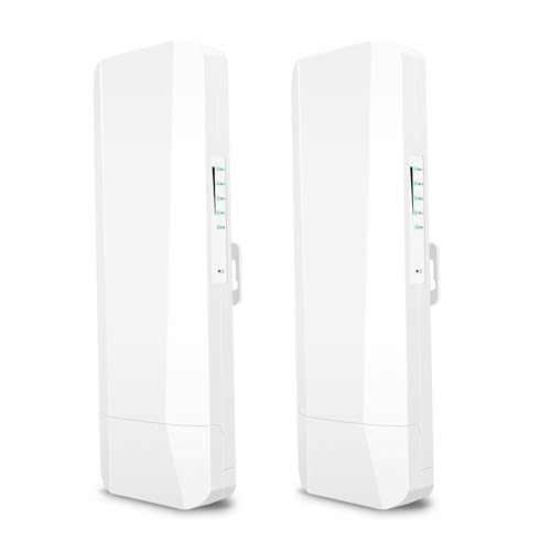 Gigabit Wireless Bridge, Langstrecken -WLAN -Brücke Im Freien, 5G Wireless Network Bridge mit Antenne Dual Band für die Überwachung Im Freien und Keine Verkabelung, Zugang (Europäisches Gigabit Wireless Bridge, Langstrecken -WLAN -Brücke Im Freien, 5G Wireless Network Bridge mit Antenne Dual Band für die Überwachung Im Freien und Keine Verkabelung, Zugang (Europäisches von OVAQUIXI