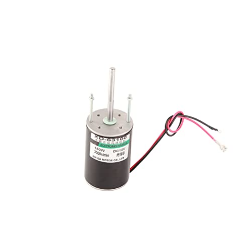 Motor DC mit Hochgeschwindigkeitsbürste von 150 W für -Generator, Niedriges Rauschen und Große Kraft, Wickeln Im Kupferdraht, für Kleine Generator/Spielzeug (12v3000 rev) von OVAQUIXI