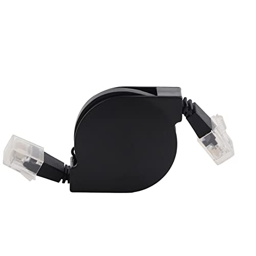 OVAQUIXI Einziehbares Ethernet -Kabel, Cat6 RJ45 LAN -Netzwerkkabel mit Anschlussbox, 1000 Mbit/S für Computer, Router, Modem (1m / 3,3 Fuß) von OVAQUIXI