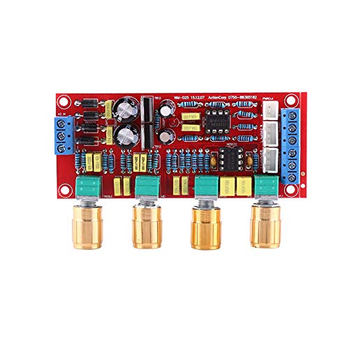 Premium-Qualität HiFi Preamp NE5532 Pre-Verstärker-Tonboard-Kits, AC 12V Op-Amp HiFi-Verstärker, Verbesserung der Audioleistung, Ideal für Soundsysteme (Fertiges Brett) von OVAQUIXI