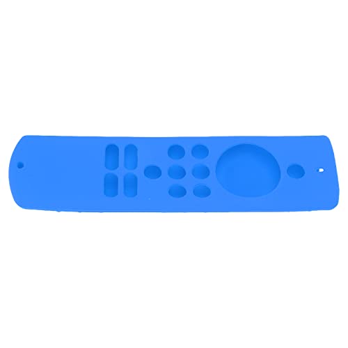 Silikonschockdorme Fernbedienungsabdeckung mit Lanyard für Fire TV Stick Lite - Weiche Anti -Slip Schutzhülle für Haustier und Familie Waschbar (Blue) von OVAQUIXI