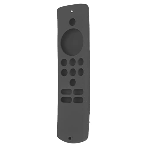 Silikonschockdorme Fernbedienungsabdeckung mit Lanyard für Fire TV Stick Lite - Weiche Anti -Slip Schutzhülle für Haustier und Familie Waschbar (Dunkelgrau) von OVAQUIXI