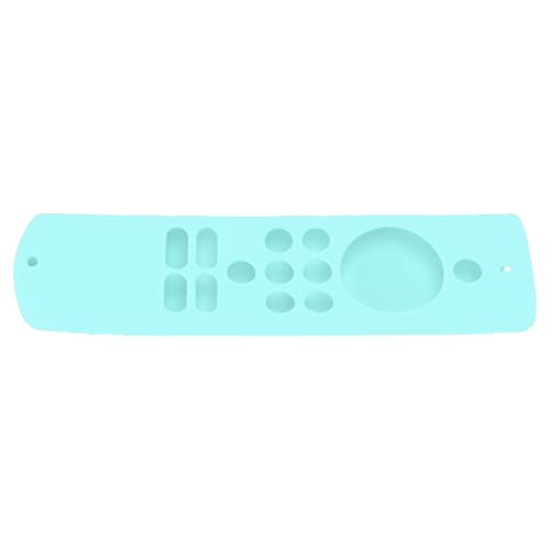 Silikonschockdorme Fernbedienungsabdeckung mit Lanyard für Fire TV Stick Lite - Weiche Anti -Slip Schutzhülle für Haustier und Familie Waschbar (Minzgrün) von OVAQUIXI
