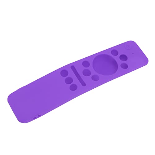 Smart -TV -Stoßdämpferentest Fernbedienungsabdeckung, Silicona Silicona Silicon (Purple) von OVAQUIXI