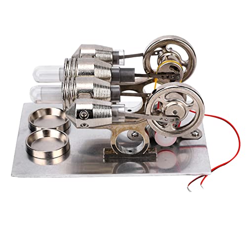 Stirling Motor Modell 4 Zylinder Heißluft Stromerzeuger Physik Labor Labor -Lehrwerkzeug mit Warmem Lampenmagnet für die STEM -Ausbildung Stirling Motor Modell 4 Zylinder Heißluft Stromerzeuger Physik Labor Labor -Lehrwerkzeug mit Warmem Lampenmagnet für die STEM -Ausbildung von OVAQUIXI