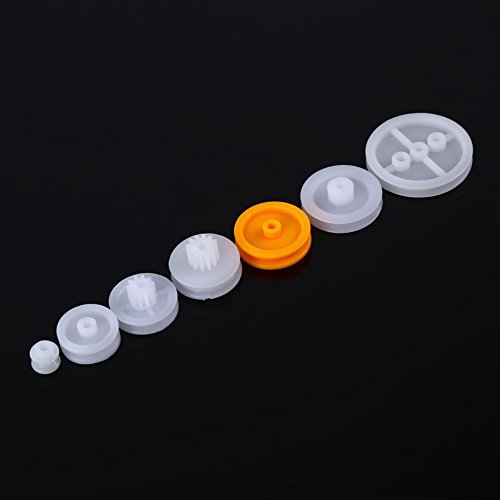 Tragbares Langzeitleben Plastikscheibe Set für Modellauto Roboterwissenschaft Spielzeug 7pcs von OVAQUIXI