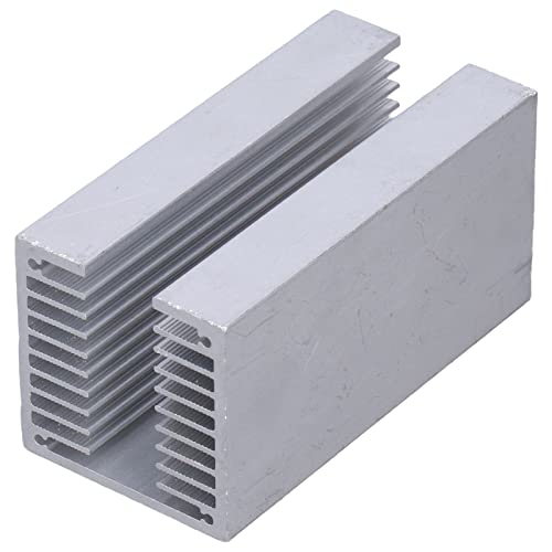 U Tippen Aluminiumkühlkörper Zum Schnellen Abkühlen, Ideal für Set -Top -Boxen, LEDs, Router und Mehr, 100x50x50mm von OVAQUIXI