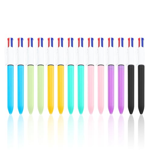 14-Teiliger Vier-In-Eins-Multi-Farben-Stift, Multifunktionsballpoint-Stift, Kreativer Marker, Studentischer Stift, Office School Briefpapierversorgung 14-Teiliger Vier-In-Eins-Multi-Farben-Stift, Multifunktionsballpoint-Stift, Kreativer Marker, Studentischer Stift, Office School Briefpapierversorgung von OVDGWC