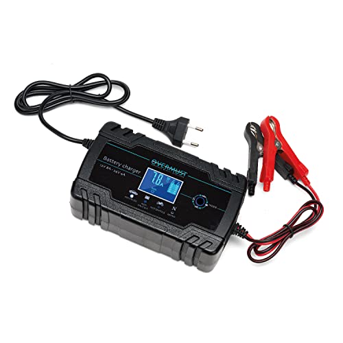 OVERMUST - Lade-/Wartungsgerät für Autos 12V-8A | 24V-4A | Vollautomatisch | Überlast- & Kurzschlussschutz | Intelligentes Display | Tragbar & Benutzerfreundlich | USB C Ladegerät, Schwarz OVERMUST - Lade-/Wartungsgerät für Autos 12V-8A | 24V-4A | Vollautomatisch | Überlast- & Kurzschlussschutz | Intelligentes Display | Tragbar & Benutzerfreundlich | USB C Ladegerät, Schwarz von OVERMUST