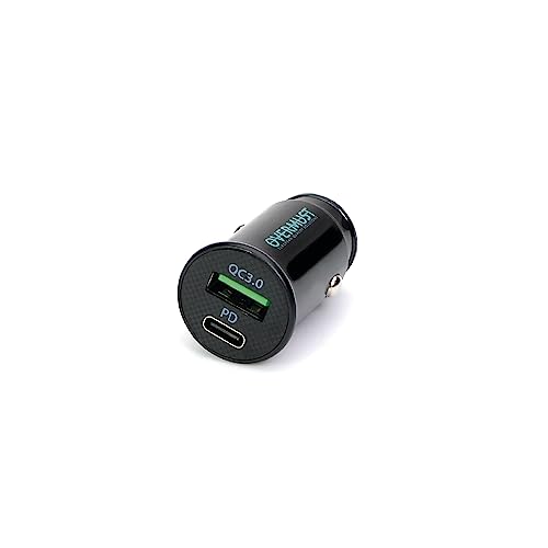 OVERMUST Ladegerät für Autos 36 W - Ladegerät mit PD3.0 USB- und QC 3.0-Anschlüssen zum Aufladen von iPhone 14, 13, 12 Pro Max, Samsung, Huawei, iPad, MacBook, AirPods usw. von OVERMUST