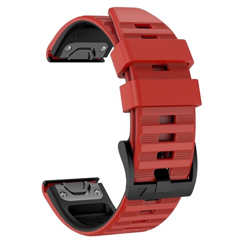 OVERSTEP Armband für Garmin Fenix 6, 22 mm Silikonarmband für Fenix 7/Fenix 5/Fenix 5 Plus/Fenix 6/Fenix 6 Pro/Forerunner 935/Forerunner945/Approach S60 von OVERSTEP