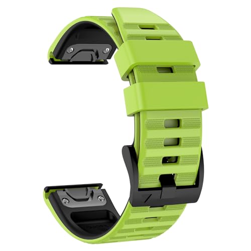 OVERSTEP Armband für Garmin Fenix 6X, 26 mm Silikonarmband für Fenix7X Pro/Fenix 7X/Fenix 6X/6X Pro Fenix 5X/5X Plus Fenix 3/3 HR von OVERSTEP