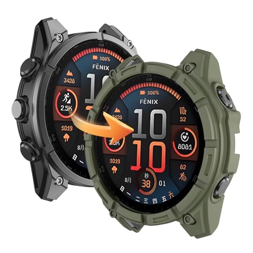 OVERSTEP Hülle kompatibel mit Garmin Fenix 8 51mm Solar, Weiche Anti Drop Ersatz Schutzhüllen Smart Watch Zubehör. OVERSTEP Hülle kompatibel mit Garmin Fenix 8 51mm Solar, Weiche Anti Drop Ersatz Schutzhüllen Smart Watch Zubehör. von OVERSTEP
