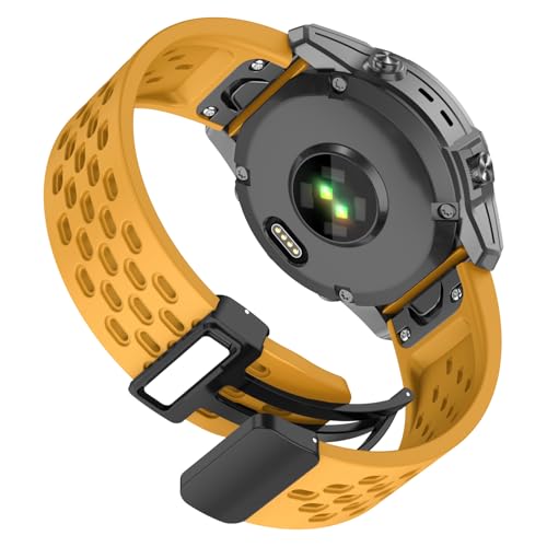 OVERSTEP Löcher Silikon Quick Fit 22mm Uhrenarmband für Garmin Epix Pro 47mm/Fenix 7/Fenix 6/Fenix 5, Weiches Sportarmband mit Klapp-Magnetverschluss für Forerunner 935/945/955/965 OVERSTEP Löcher Silikon Quick Fit 22mm Uhrenarmband für Garmin Epix Pro 47mm/Fenix 7/Fenix 6/Fenix 5, Weiches Sportarmband mit Klapp-Magnetverschluss für Forerunner 935/945/955/965 von OVERSTEP