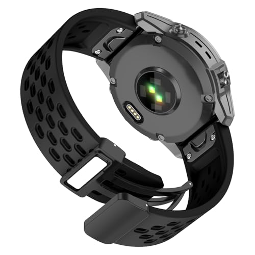 OVERSTEP Löcher Silikon Quick Fit 22mm Uhrenarmband für Garmin Epix Pro 47mm/Fenix 7/Fenix 6/Fenix 5, Weiches Sportarmband mit Klapp-Magnetverschluss für Forerunner 935/945/955/965 OVERSTEP Löcher Silikon Quick Fit 22mm Uhrenarmband für Garmin Epix Pro 47mm/Fenix 7/Fenix 6/Fenix 5, Weiches Sportarmband mit Klapp-Magnetverschluss für Forerunner 935/945/955/965 von OVERSTEP