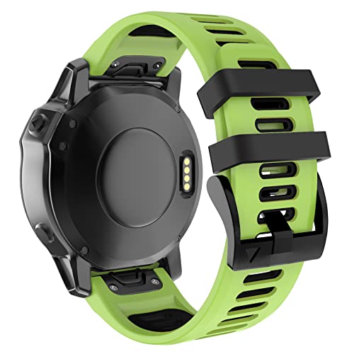 OVERSTEP für Garmin Fenix 5X, 26 mm Weiches Silikonarmband Ersatzarmband für Fenix 7X/Fenix 5X Plus/Fenix 6X/Fenix 6X Pro/Fenix 3/HR/Descent MK1/D2 Delta PX/D2 Charlie von OVERSTEP