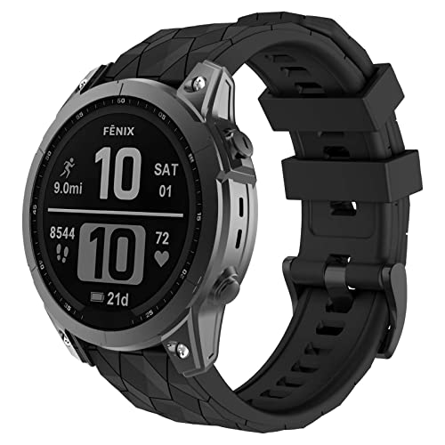 OVERSTEP für Garmin Fenix 7x, 26MM weiches Silikonband für Garmin Fenix 7x/Fenix 5x/Fenix 5x Plus, Fenix 6x, Fenix 6x Pro, Fenix 3/Fenix 3 HR Smartwatch von OVERSTEP