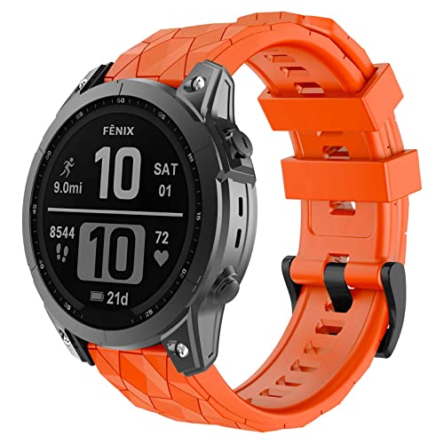 OVERSTEP für Garmin Fenix 7x, 26MM weiches Silikonband für Garmin Fenix 7x/Fenix 5x/Fenix 5x Plus, Fenix 6x, Fenix 6x Pro, Fenix 3/Fenix 3 HR Smartwatch von OVERSTEP