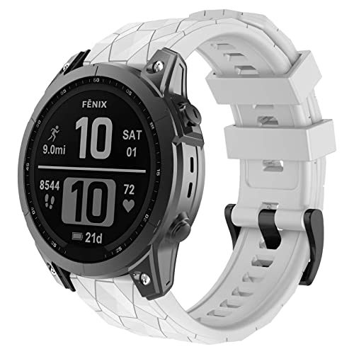 OVERSTEP für Garmin Fenix 7x, 26MM weiches Silikonband für Garmin Fenix 7x/Fenix 5x/Fenix 5x Plus, Fenix 6x, Fenix 6x Pro, Fenix 3/Fenix 3 HR Smartwatch von OVERSTEP