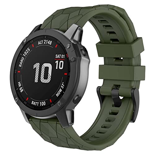 OVERSTEP für Garmin Fenix 7x, 26MM weiches Silikonband für Garmin Fenix 7x/Fenix 5x/Fenix 5x Plus, Fenix 6x, Fenix 6x Pro, Fenix 3/Fenix 3 HR Smartwatch von OVERSTEP