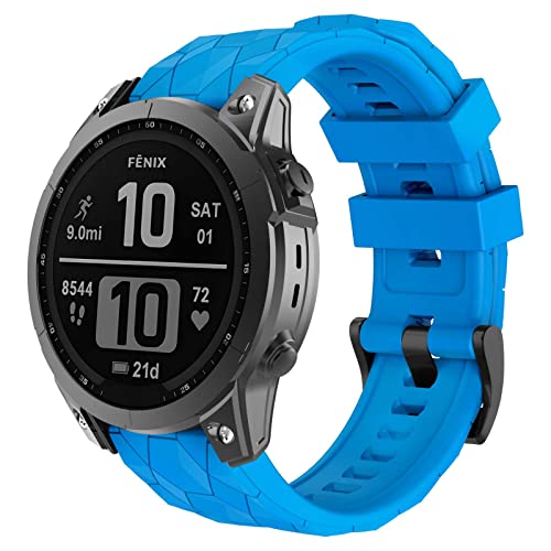 OVERSTEP für Garmin Fenix 7x, 26MM weiches Silikonband für Garmin Fenix 7x/Fenix 5x/Fenix 5x Plus, Fenix 6x, Fenix 6x Pro, Fenix 3/Fenix 3 HR Smartwatch von OVERSTEP