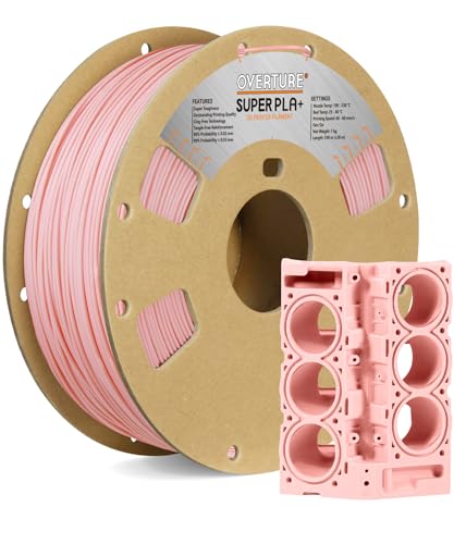 OVERTURE Super PLA+ Filament PLA Plus 1,75 mm PLA, professionelle Zähigkeit, verbesserte PLA-Rolle, Kartonspule, Premium-PLA, 1 kg, Maßgenauigkeit 99 % Wahrscheinlichkeit +/- 0,03 mm (Sakura Pink) von OVERTURE