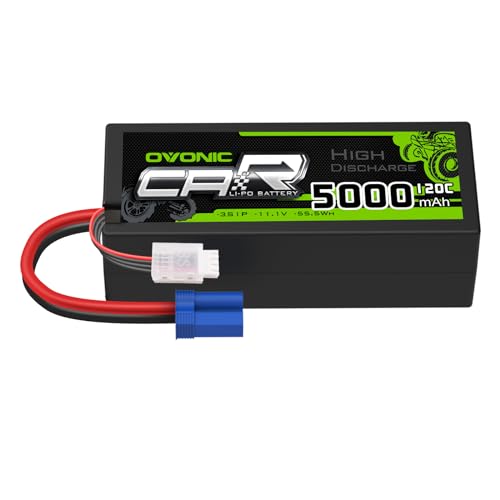 OVONIC 3s Lipo Akku 11.1V 5000mAh 120C mit EC5 Stecker Lipo Batterie für RC Auto Truck Truggy Quadcopter Hubschrauber LKW Boot Flugzeug OVONIC 3s Lipo Akku 11.1V 5000mAh 120C mit EC5 Stecker Lipo Batterie für RC Auto Truck Truggy Quadcopter Hubschrauber LKW Boot Flugzeug von OVONIC