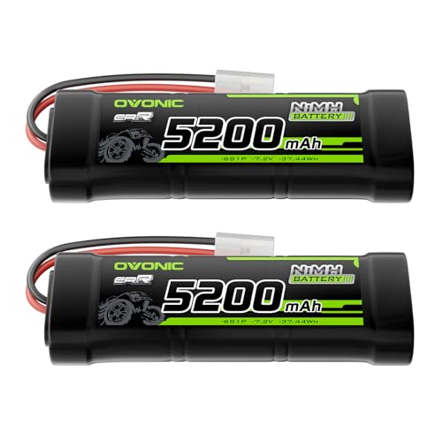 OVONIC 7,2 V RC NiMH Akku 5200mAh mit TMY-Anschluss für RC Auto Truck Truggy(2packs) OVONIC 7,2 V RC NiMH Akku 5200mAh mit TMY-Anschluss für RC Auto Truck Truggy(2packs) von OVONIC